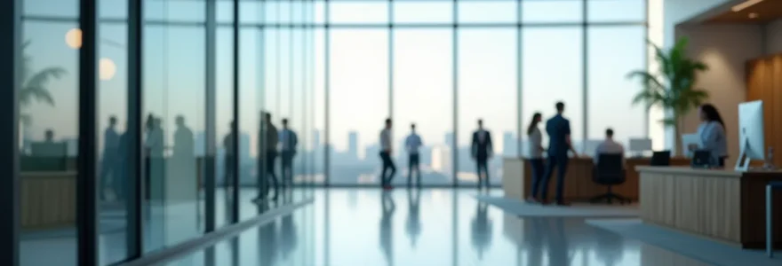 Espace de travail moderne automatisé symbolisant la gestion intégrée des absences et des effectifs